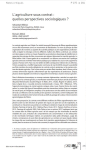 L'agriculture sous contrat&nbsp;: quelles perspectives sociologiques&nbsp;?