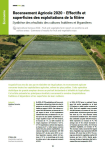 Recensement agricole 2020 - Effectifs et superficies des exploitations de la fili&egrave;re