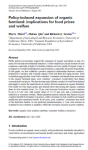 Policy-induced expansion of&nbsp;organic farmland: implications for&nbsp;food prices and&nbsp;welfare