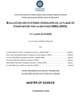 Evaluation des syst&egrave;mes c&eacute;r&eacute;aliers de la plaine de Constantine par la m&eacute;thode IDEA (2008)