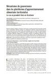 M&eacute;canismes de gouvernance dans&nbsp;les plateformes d'approvisionnement alimentaire territorialis&eacute;&nbsp;: le cas en produits frais en Occitanie
