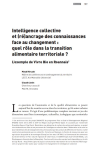 Intelligence collective et (r&eacute;)ancrage des connaissances face au changement : quel r&ocirc;le dans la transition alimentaire territoriale ? Lexemple de Vivre Bio en Roannais