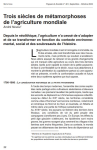Trois si&egrave;cles de m&eacute;tamorphoses de l'agriculture mondiale
