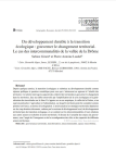 Du d&eacute;veloppement durable &agrave; la transition &eacute;cologique&nbsp;: gouverner le changement territorial. Le cas des intercommunalit&eacute;s de la vall&eacute;e de la Dr&ocirc;me