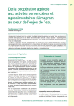 De la coop&eacute;rative agricole aux activit&eacute;s semenci&egrave;res et agroalimentaires&nbsp;: Limagrain, au coeur de l'enjeu de l'eau