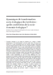 Dynamiques de transformation socio-&eacute;cologique des territoires : quelle contribution de la socio-&eacute;conomie &eacute;cologique ?