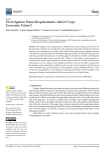 Do irrigation water requirements affect crops economic values?