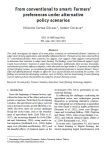 From conventional to smart: farmers preferences under alternative policy scenarios