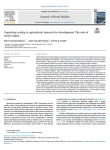 Unpacking scaling in agricultural research for development: the role of social capital