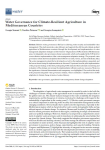 Water governance for climate-resilient agriculture in Mediterranean countries