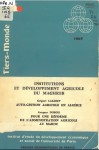 Institutions et d&eacute;veloppement agricole du Maghreb