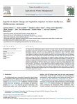 Impacts of climate change and vegetation response on future aridity in a Mediterranean catchment