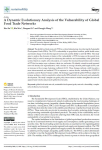 A dynamic evolutionary analysis of the vulnerability of global food trade networks