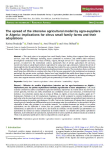 The spread of the intensive agricultural model by agro-suppliers in Algeria: implications for citrus small family farms and their adaptations