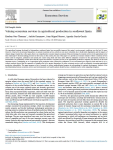 Valuing ecosystem services in agricultural production in southwest Spain