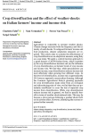 Crop diversification and the effect of weather shocks on Italian farmers' income and income risk