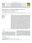 Adapting agriculture and pesticide use in Mediterranean regions under climate change scenarios: a comprehensive review