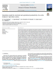 Simulation model for electrical and agricultural productivity of an olive hedgerow agrivoltaic system
