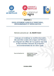 Analyser et mod&eacute;liser la multifonctionnalit&eacute; des activit&eacute;s rurales de la r&eacute;gion de P&euml;rmet, en int&eacute;grant les effets de loccupation des sols et des r&eacute;centes mesures de protection environnementale de la rivi&egrave;re Vjosa