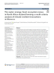 The water-energy-food-ecosystem nexus in North Africa dryland farming: a multi-criteria analysis of climate-resilient innovations in Morocco