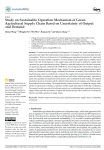 Study on sustainable operation mechanism of green agricultural supply chain based on uncertainty of output and demand