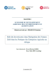 R&ocirc;le des investisseurs dans l'int&eacute;gration des normes E&S dans les pratiques des entreprises agricoles en Afrique