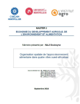 Organisation spatiale de lapprovisionnement alimentaire dans quatre villes ouest-africaines
