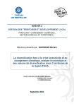 La diversification face &agrave; la crise lavandicole et au changement climatique, analyse &eacute;conomique et des raisons de diversification dans 3 territoires de la r&eacute;gion PACA