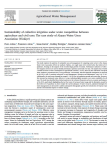 Sustainability of collective irrigation under water competition between agriculture and civil uses: the case study of Alanya Water Users Association (T&uuml;rkiye)