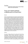 Terres, eau et r&eacute;gimes politiques en M&eacute;diterran&eacute;e et au Proche-Orient