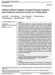 Climate-resilient irrigation: essential changes to balance food production and water security on a livable planet