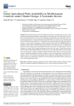 Future agricultural water availability in Mediterranean countries under climate change: a systematic review
