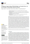 Landscape agroecology: methodologies and applications for the design of sustainable agroecosystems