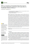 Drivers of adoption of sustainable Prickly Pear (Opuntia ficus-indica) innovations and conservation agriculture by smallholder farmers in Morocco