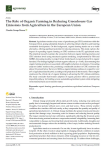 The role of organic farming in reducing greenhouse gas emissions from agriculture in the European Union