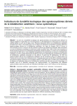 Indicateurs de durabilit&eacute; &eacute;cologique des agro&eacute;cosyst&egrave;mes d&eacute;riv&eacute;s de la t&eacute;l&eacute;d&eacute;tection satellitaire&nbsp;: revue syst&eacute;matique