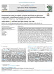 Evaluating the impact of drought and water restrictions on agricultural production in irrigated areas through crop water productivity functions and a remote sensing-based evapotranspiration model