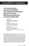Les lyc&eacute;es agricoles, acteurs interm&eacute;diaires de la r&eacute;duction des pesticides dans les territoires. R&eacute;sultats et perspectives du projet EcophytoTER