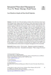 Integrated watershed management vis-a-vis waterenergyfood nexus