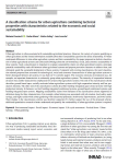 A classification scheme for urban agriculture combining technical properties with characteristics related to the economic and social sustainability