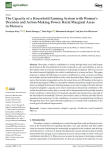 The capacity of a household farming system with womens decision and action-making power: rural marginal areas in Morocco
