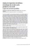 Analyse de trajectoires de r&eacute;silience &eacute;conomique des circuits courts pendant la crise Covid. L'apport des narrations quantifi&eacute;es