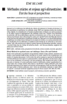 M&eacute;thodes mixtes et enjeux agri-alimentaires. &Eacute;tat des lieux et perspectives