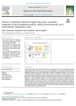 Towards a sustainable viticultural supply chain under uncertainty: integration of data envelopment analysis, artificial neural networks, and a multi-objective optimization model