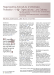 Regenerative agriculture and climate protection - High expectations, low delivery