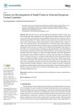 Factors for development of small farms in selected European Union countries