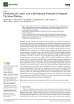 Prediction of crops cycle with seasonal forecasts to support decision-making