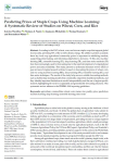Predicting prices of staple crops using machine learning: a systematic review of studies on wheat, corn, and rice