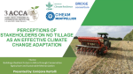 Perceptions of stakeholders on no tillage as an effective climate change adaptation