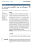 An econometric model for crop water footprint assessment